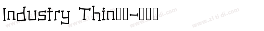 Industry Thin细体字体转换